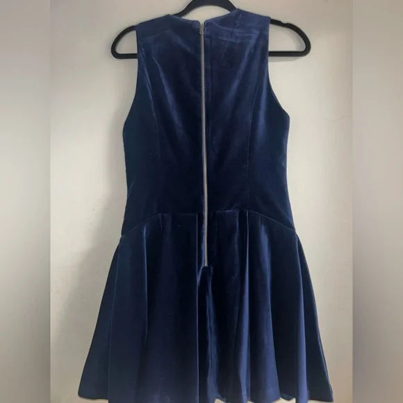 Alice & Olivia Adley Velvet Mini Dress - Picture 3 of 3